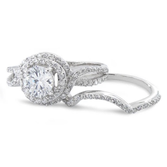 Halo Wedding Set Ring✨ - Picture 7 of 7